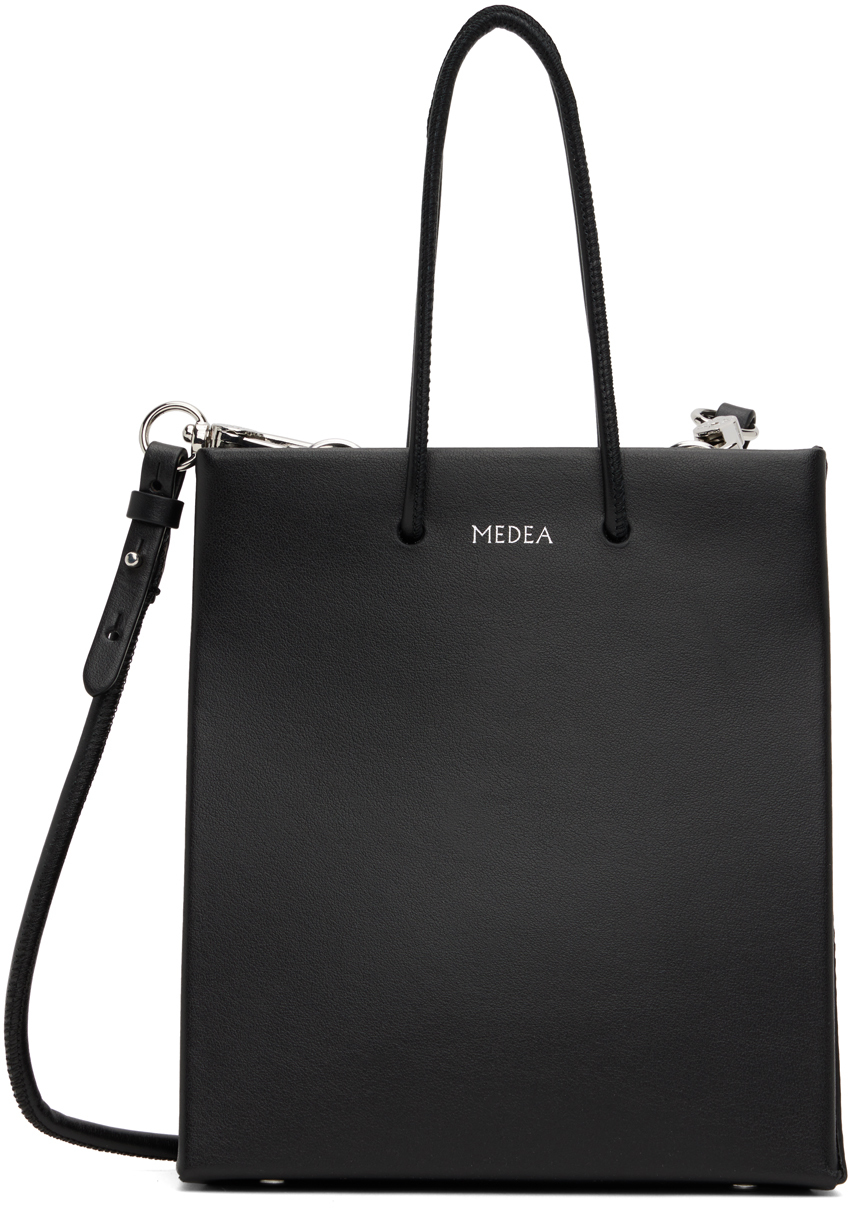 Medea Black Short Leather Bag