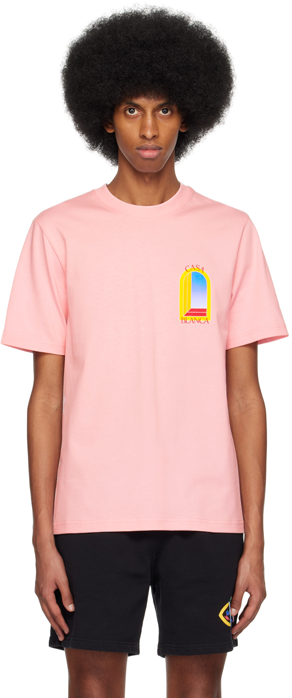 Casablanca Pink L'Arche De Jour T-Shirt