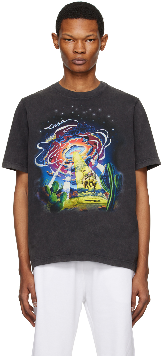 Casablanca Black 'Cowboy de L'Espace' T-Shirt