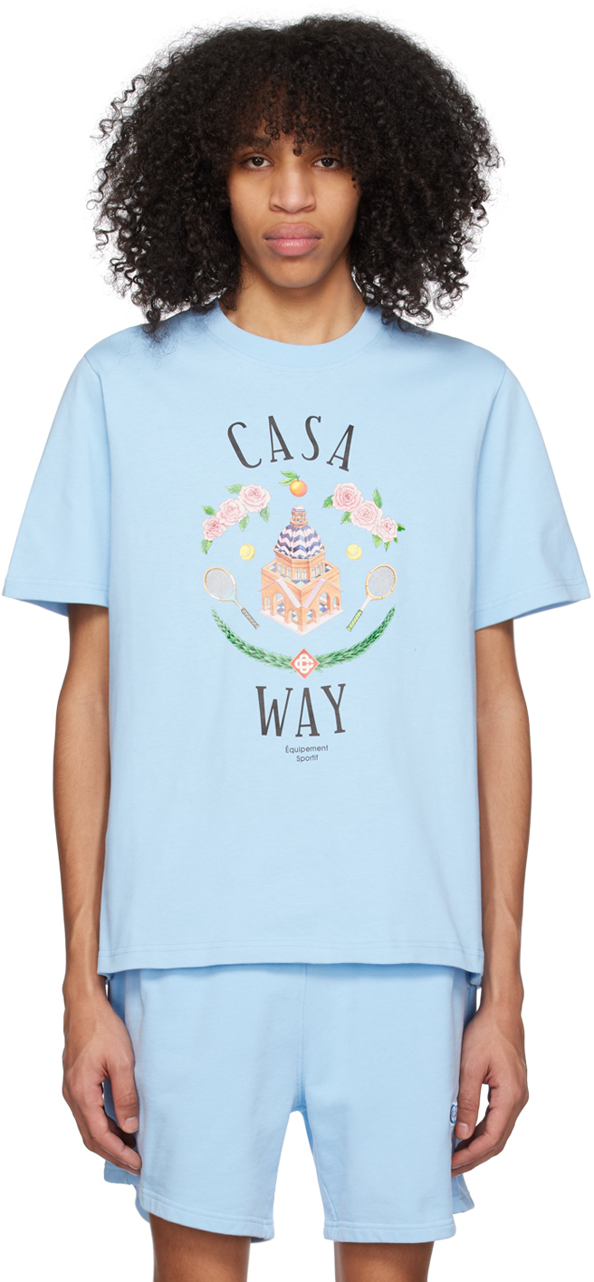 Casablanca Blue 'Casa Way' T-Shirt