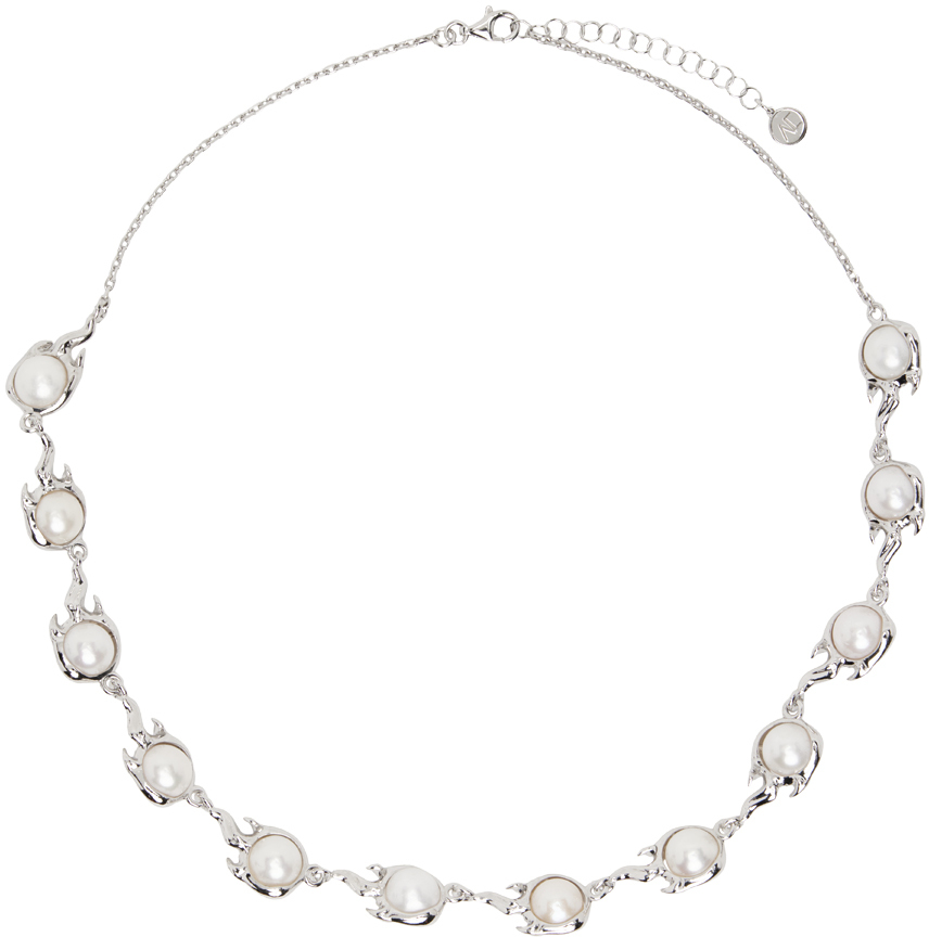 alan-crocetti-silver-pearl-spark-choker-ssense-canada