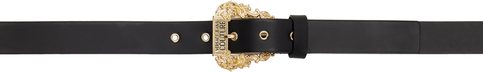 Versace Jeans Couture Black Couture1 Belt In E899 Black