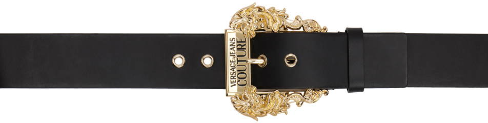Versace Jeans Couture Black Wide Couture1 Belt