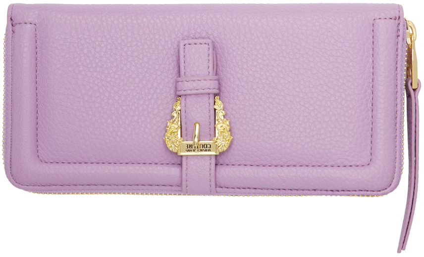 Versace Jeans Couture Purple Couture1 Continental Wallet In E302 Lavander