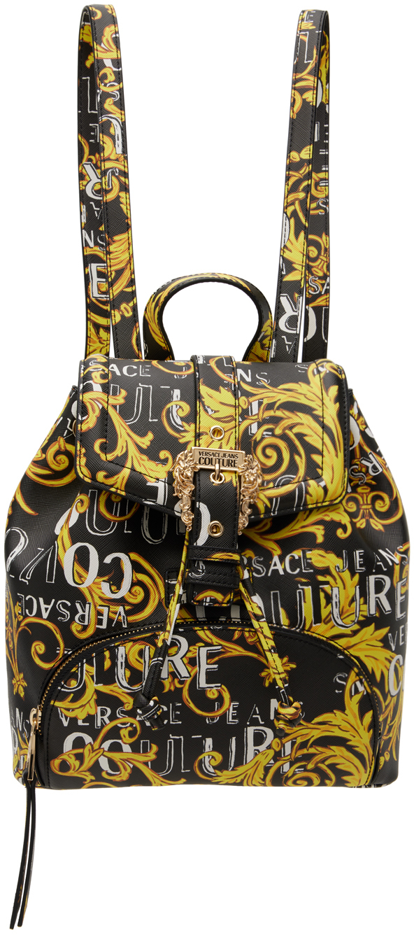 Versace Jeans Couture Black & Gold Couture I Backpack