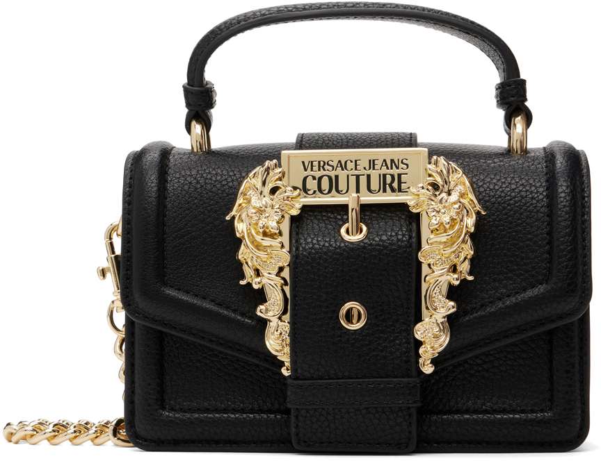 Versace Jeans Couture Range Couture 01 Grainy Crossbody Bag In E899 Black | ModeSens
