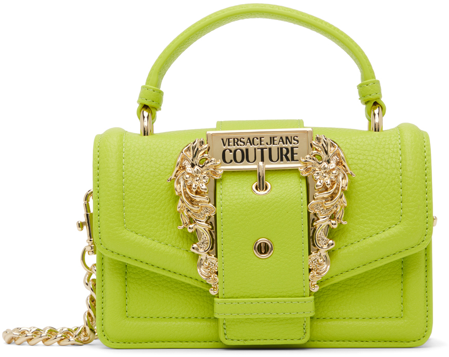 Versace Jeans Couture Green Curb Chain Bag