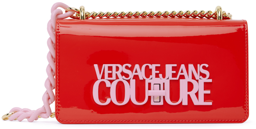 Versace Jeans Couture Red Faux-leather Bag In E521 Chili Red