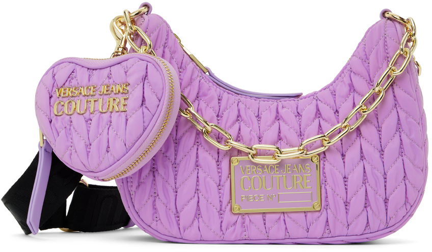 Versace Jeans Couture Purple Quilted Bag