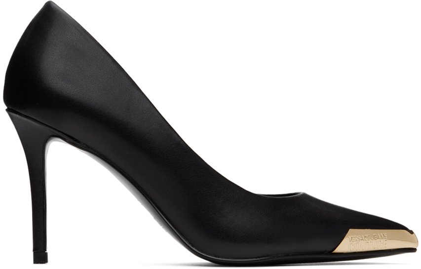 Shop Versace Jeans Couture Black Scarlett Heels In E899 Black