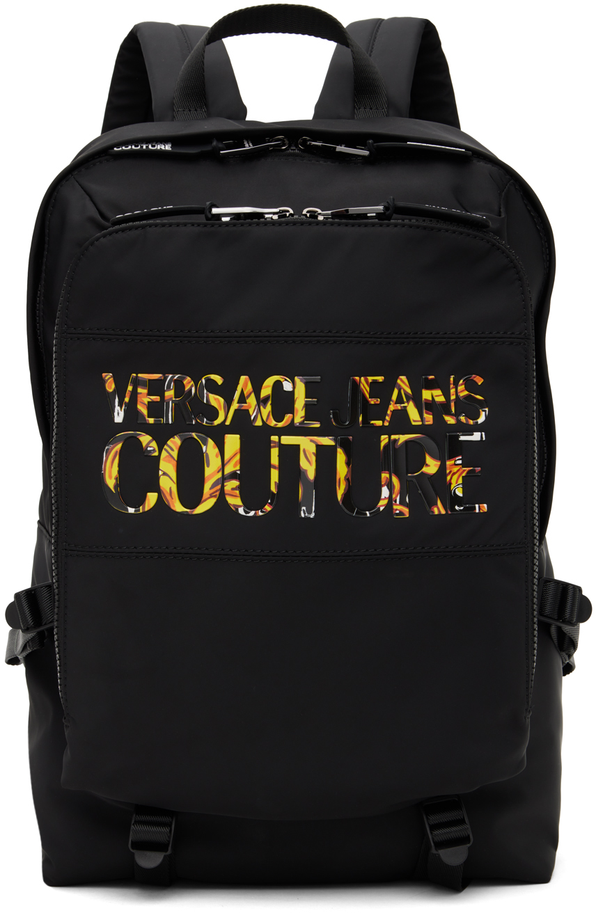 Versace Jeans Couture Black & Multi Iconic Range Backpack SSENSE