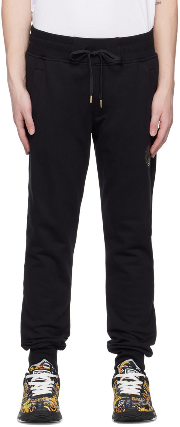 Black V-Emblem Lounge Pants