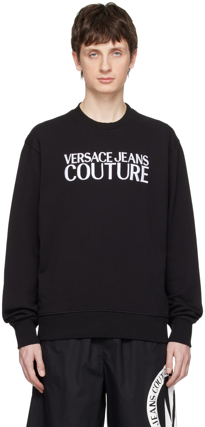 Versace Jeans Couture Black Sweatshirt With Logo