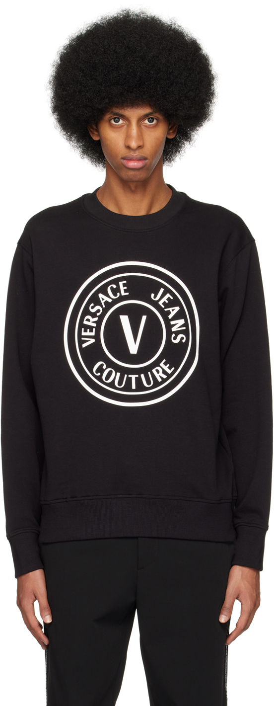 Versace Jeans Couture Black V-emblem Sweatshirt