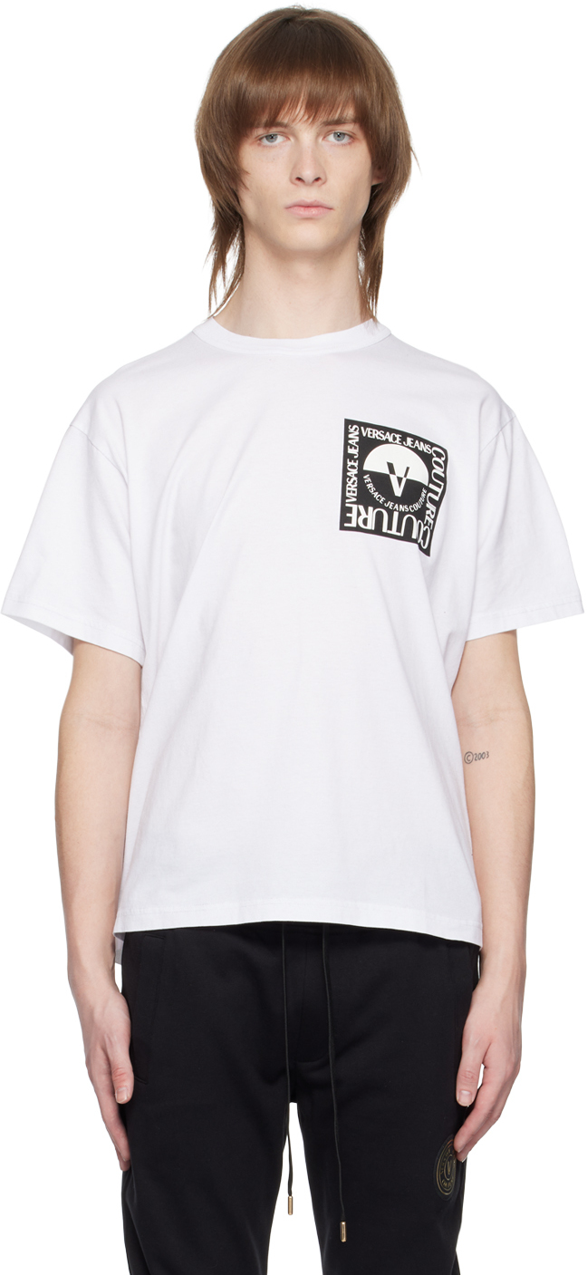 White V-Emblem T-Shirt