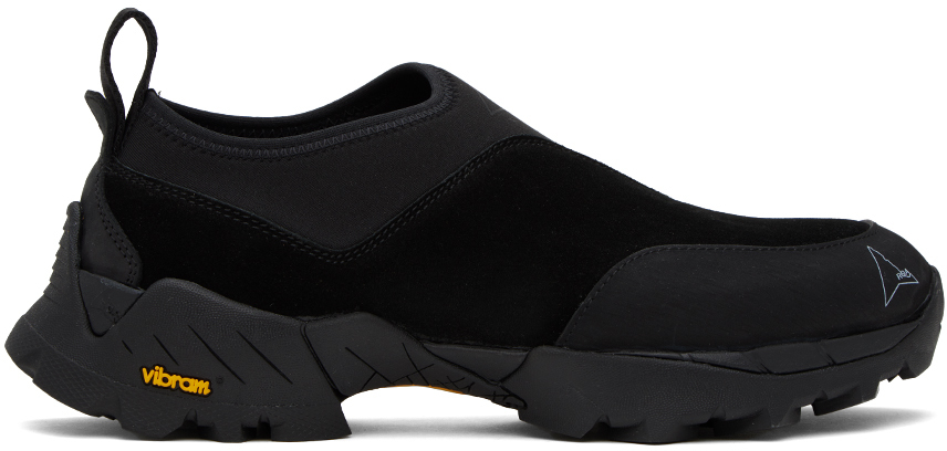 Roa Black Slip-on Sneakers In 001 Black