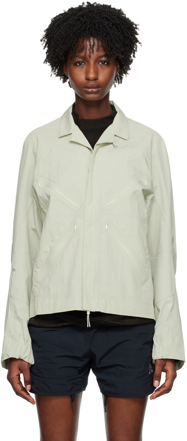 Roa Khaki Two-way Zip Shirt Jacket In 1236550 Alfa Alfa