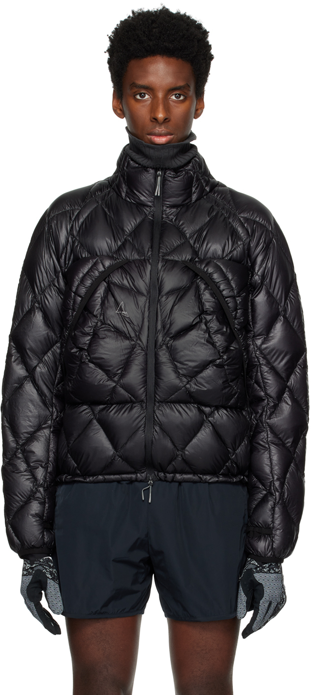 ROA: Black Quilted Down Jacket | SSENSE UK