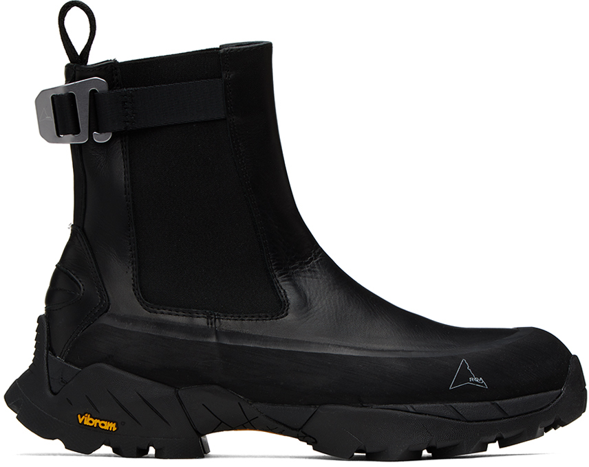 ROA Black Toe Cap Chelsea Boots SSENSE Canada