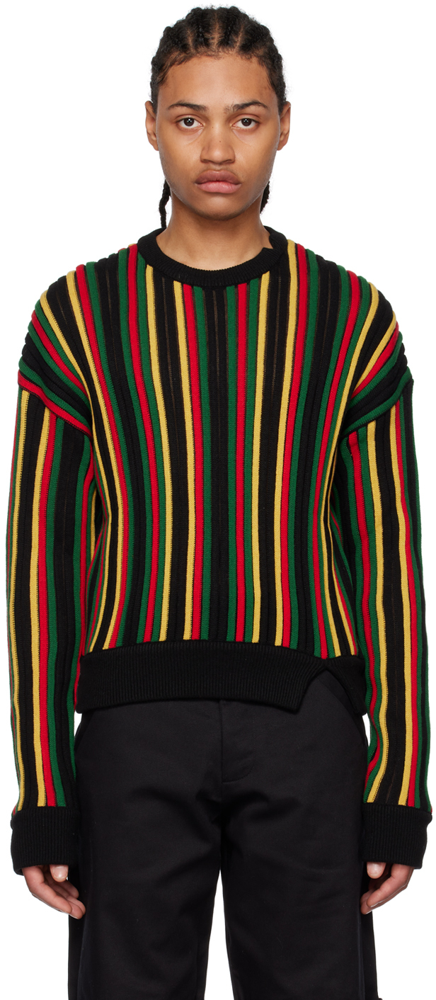 Shop Spencer Badu Multicolor Vented Sweater In Multicolour