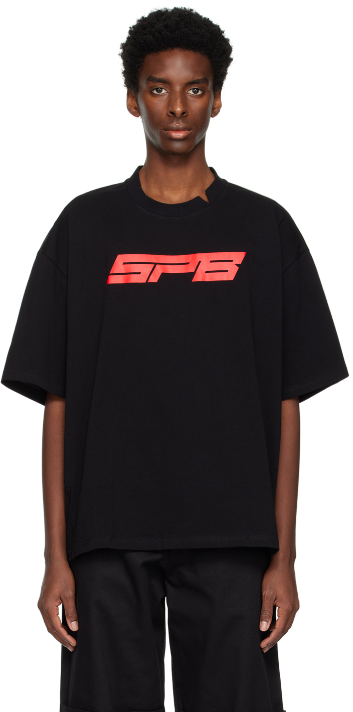 Black 'SPB' T-Shirt
