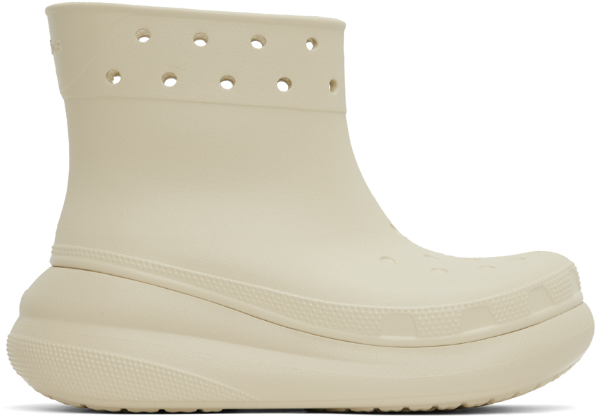 Crocs: Off-White Crush Boots | SSENSE