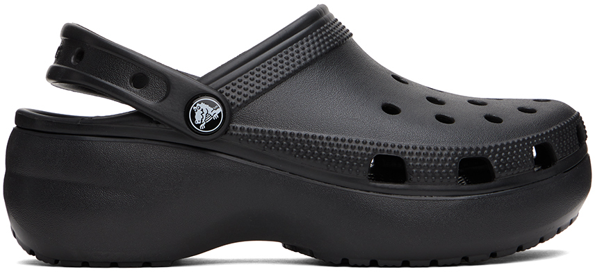 Crocs Black Classic Platform Clogs