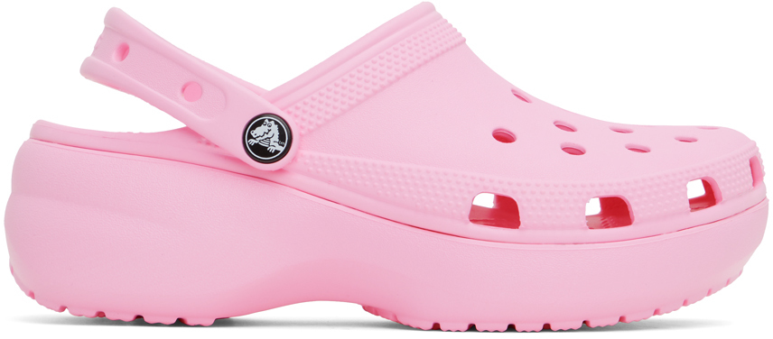 Crocs Classic Platform Clogs Women Flamingo 7 In Pink