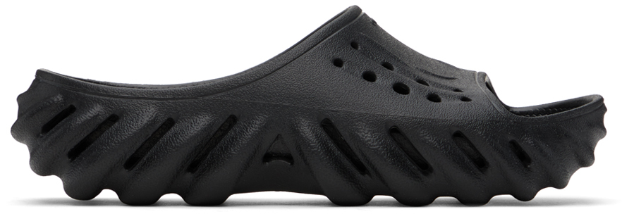 Shop Crocs Black Echo Slides In 001 Black