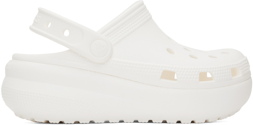 Kids White Cutie Crush Clogs by Crocs | SSENSE UK