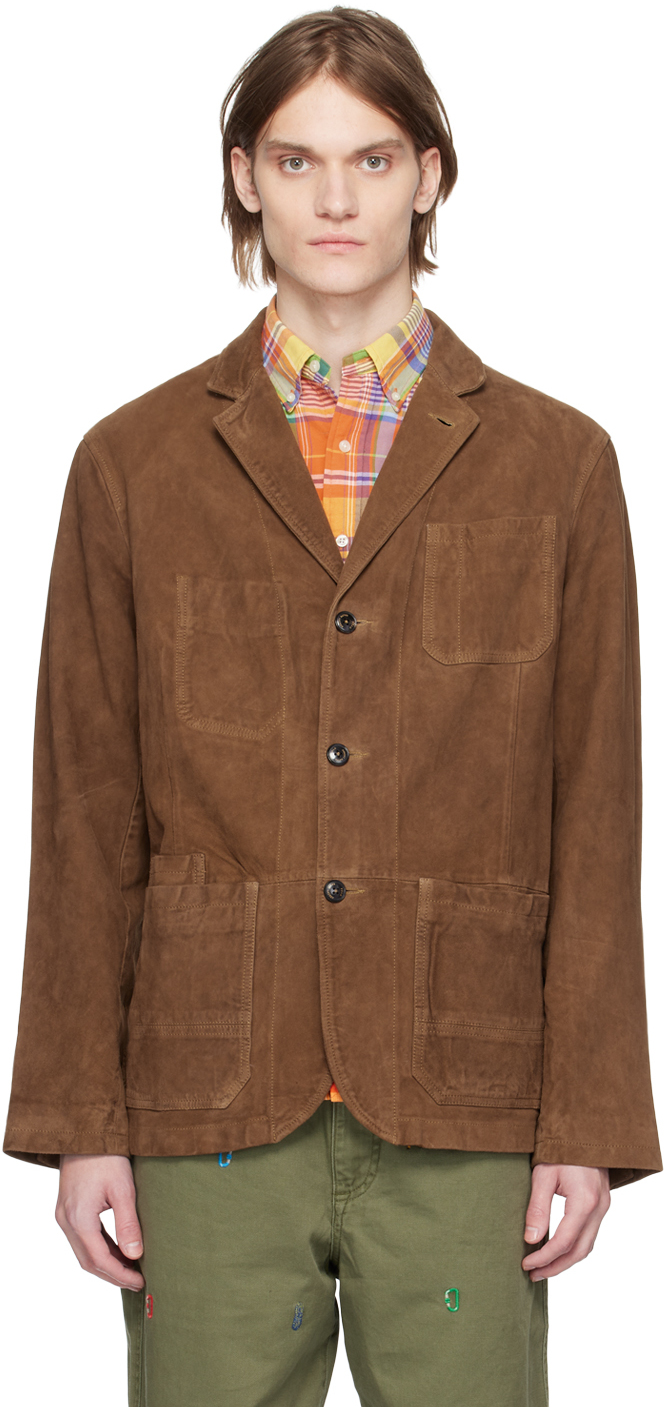 POLO RALPH LAUREN BROWN SPORT SUEDE JACKET