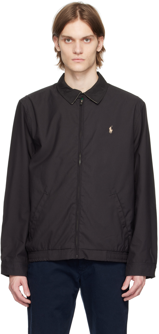 Polo Ralph Lauren: Black Bi-Swing Jacket | SSENSE UK