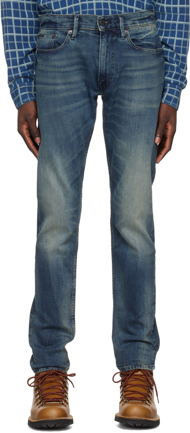 Shop Polo Ralph Lauren Blue Sullivan Jeans In Myers V2