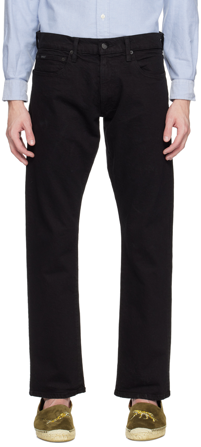 Jean Varick noir Polo Ralph Lauren en solde