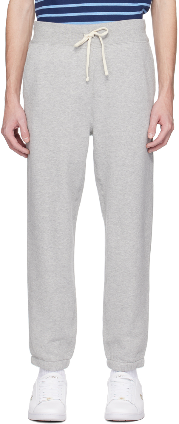 Polo Ralph Lauren Gray 'the Rl' Lounge Pants In Andover Heather