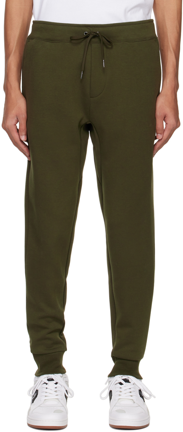 Polo Ralph Lauren: Khaki Embossed Sweatpants | SSENSE Canada