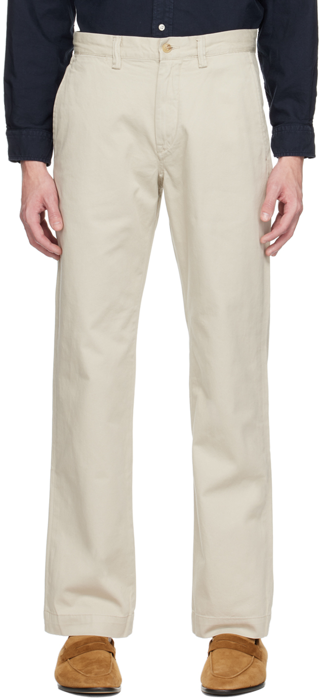 Polo Ralph Lauren: Beige Classic Fit Trousers | SSENSE