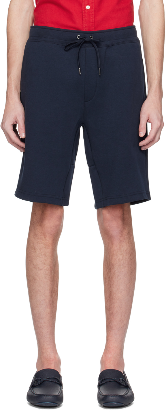 Polo Ralph Lauren Navy Embroidered Shorts In Aviator Navy