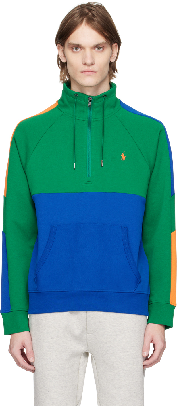 Polo Ralph Lauren: Multicolor Color Block Sweater | SSENSE