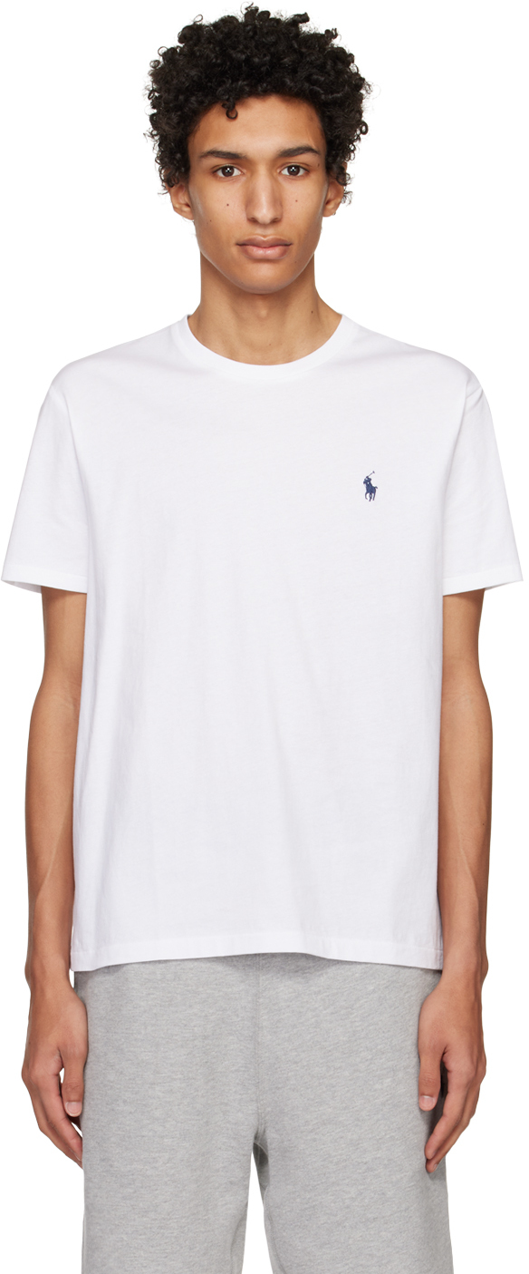 Polo Ralph Lauren: White Crewneck T-Shirt | SSENSE