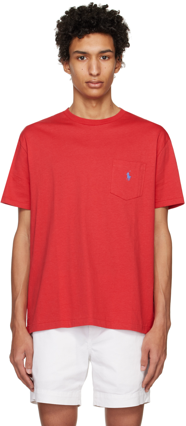 POLO RALPH LAUREN RED POCKET T-SHIRT