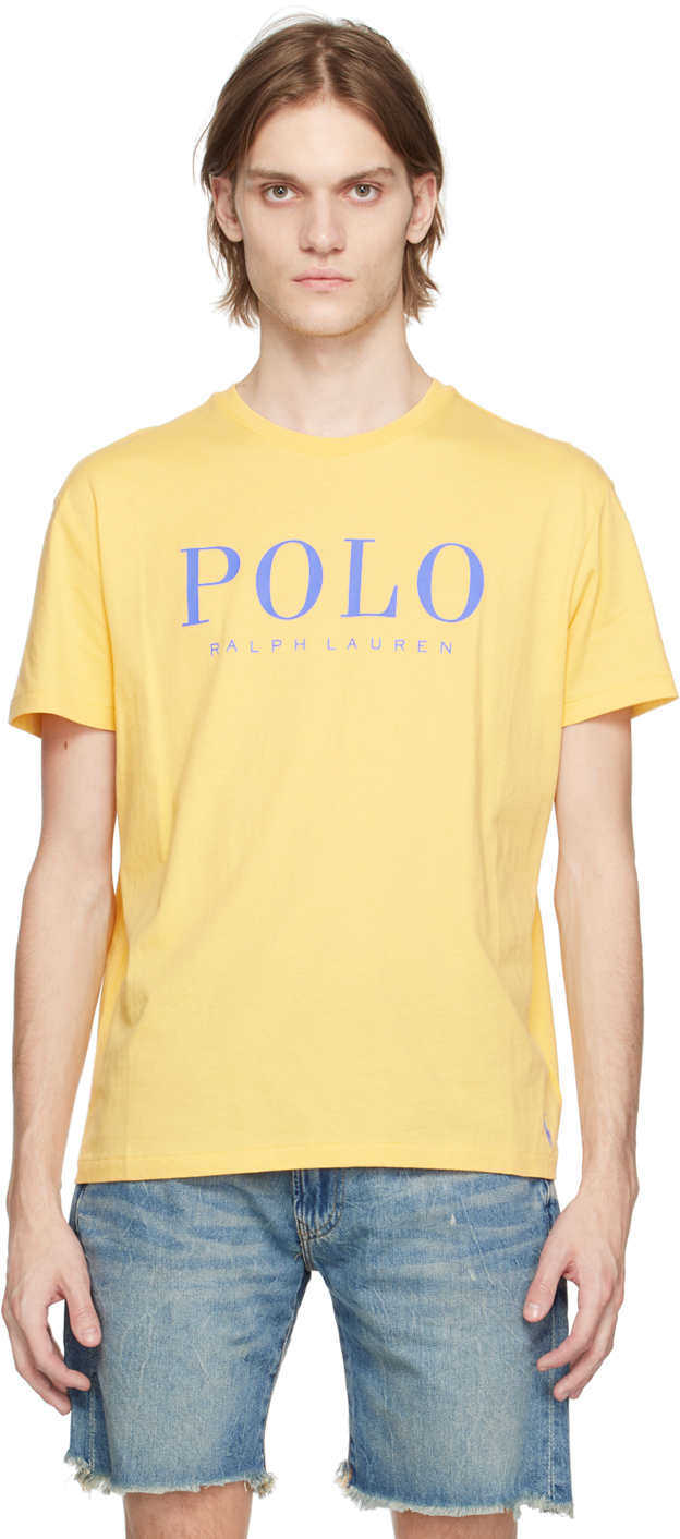 Polo Ralph Lauren Men's Cotton Logo T-shirt In Yellow