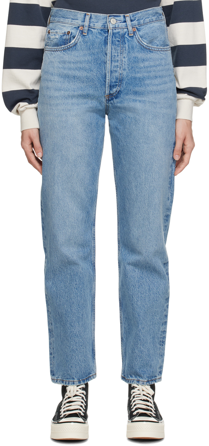 AGOLDE: Blue 90s Jeans | SSENSE