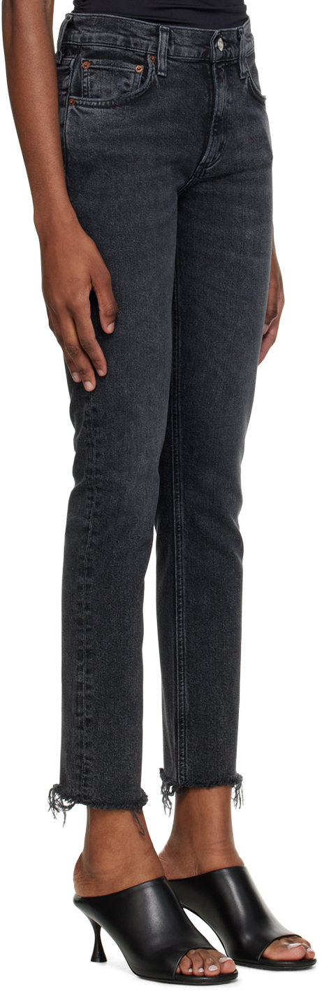 Agolde Black Lyle Jeans In Phase