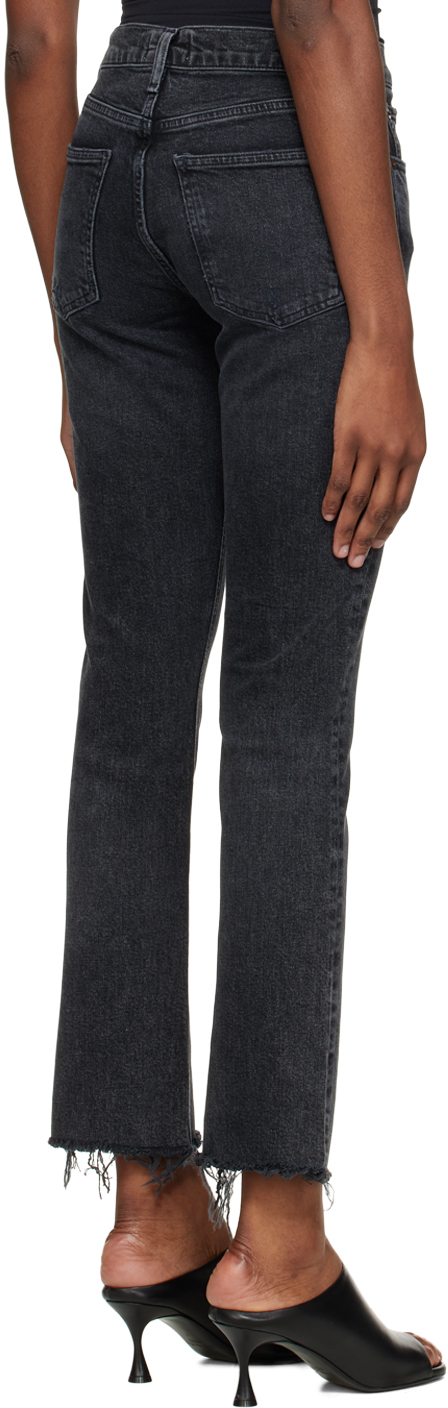 Agolde Black Lyle Jeans In Phase