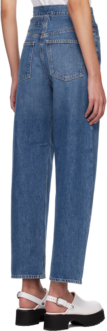 Agolde Merrel Tapered Mid-rise Organic-cotton Denim Jeans In Intrigue