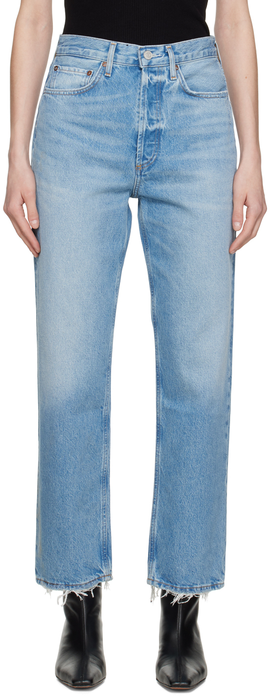 AGOLDE: Blue 90's Jeans | SSENSE Canada