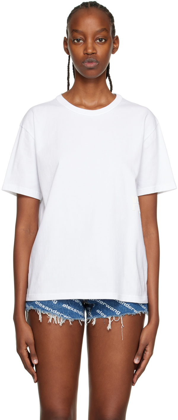 alexanderwang.t: White Puff T-Shirt | SSENSE