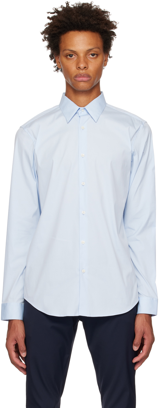 Shop Theory Blue Sylvain Shirt In Olympic