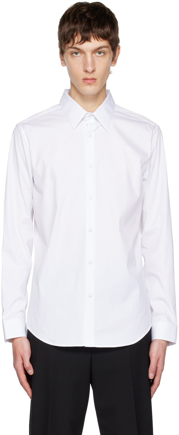 Shop Theory White Sylvain Shirt